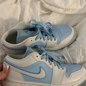 Nike Sky Blue and White Sneakers